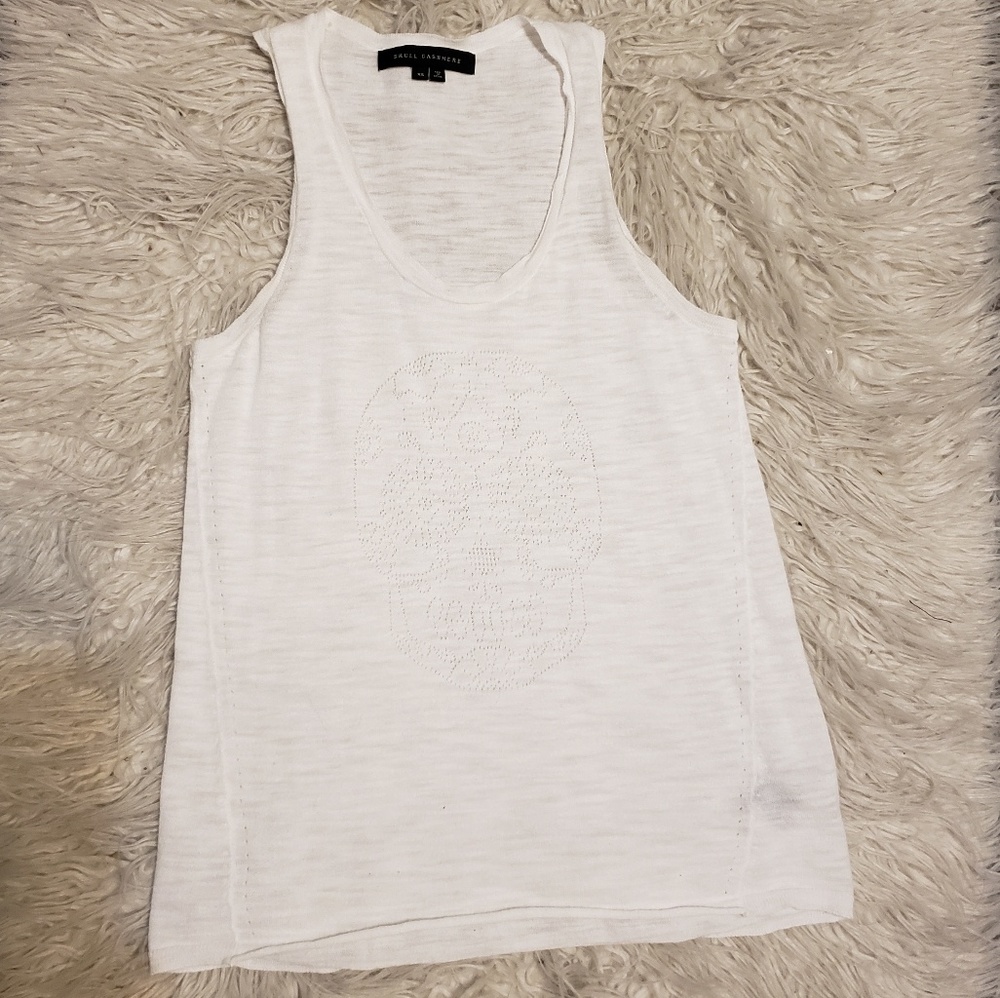 Skull Cashmere Tank Top